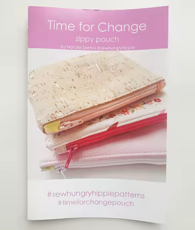 A time for change zippy pouch - by Natalie Santini at Sew Hungry Hippie -