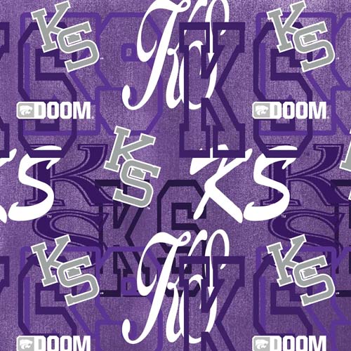 Kansas State University - Letters - Purple