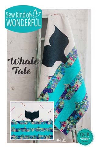 Whale Tale - 63 x 55 - #435 - Sew Kind of Wonderful - QCR mini Quick Curve