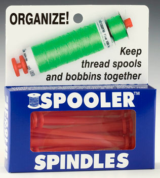 Spindles Spools & Bobbin Storage - includes 12 spooler spindles per box