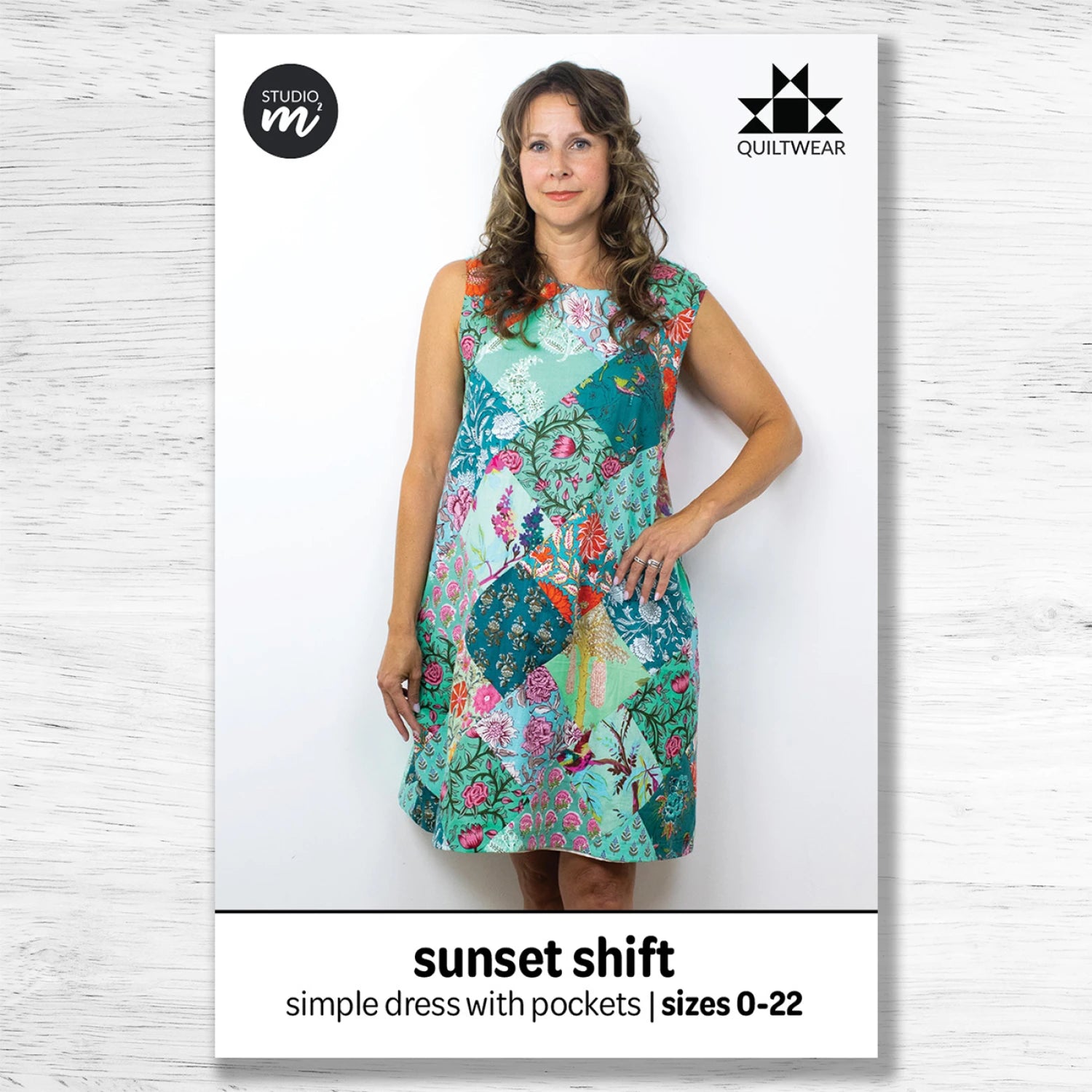 Sunset Shift pattern - simple dress with pockets - 0-22  - Studio M squared