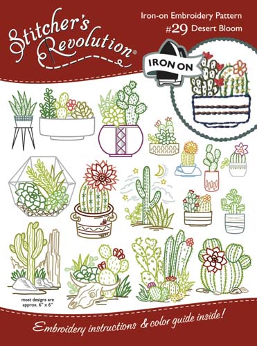 Stitcher's Revolution Embroidery Pattern - Desert Bloom #29