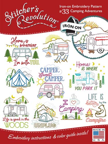 Stitcher's Revolution Embroidery Pattern - Camping Adventures #33