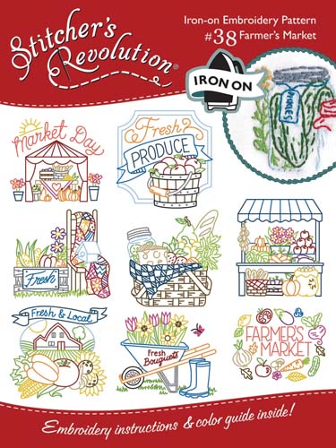 Stitcher's Revolution Embroidery Pattern - Farmer's Market #38