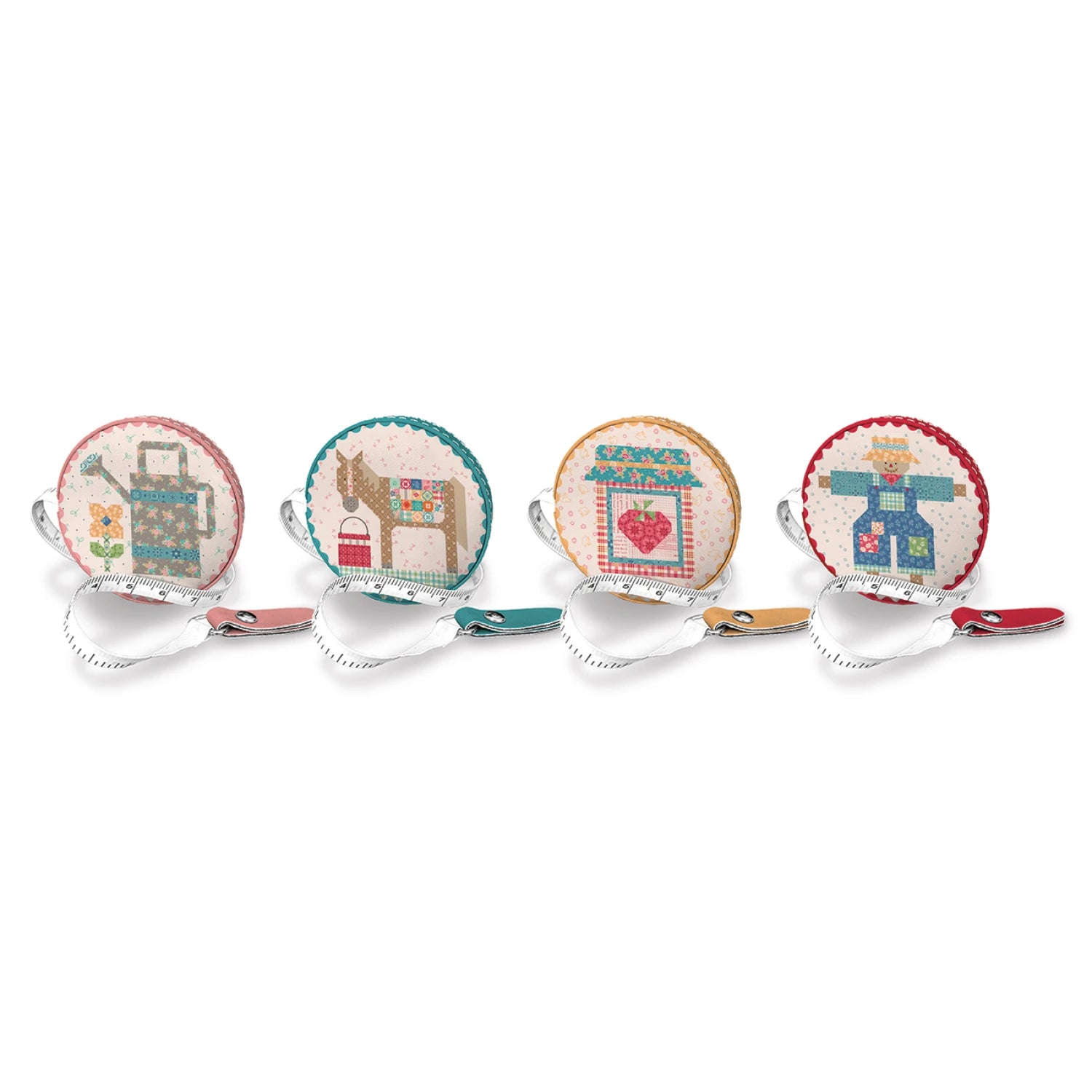Lori Holt vinyl tape measures-  60 in. long - varied colors -Farmer's Daughter