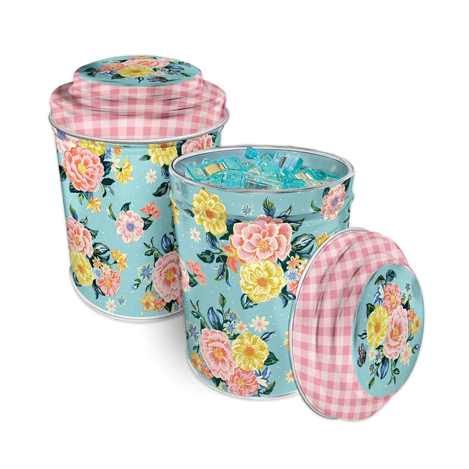 Riley Blake Design - Quilty   Clips (100 pcs) in decorative tin