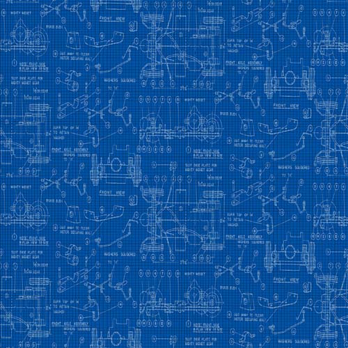Fast and Wild - Car Diagram -Royal-  car diagrams on blue grid