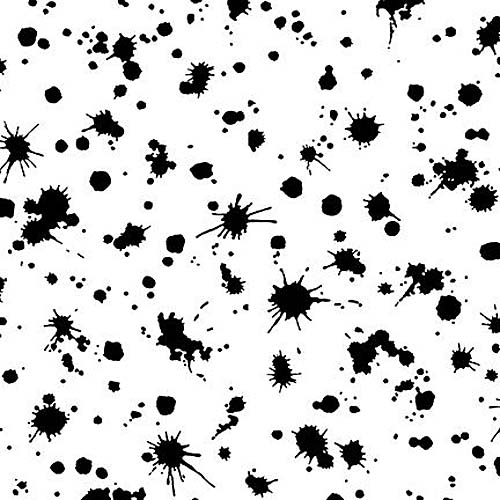 All or Nothing - Splashes - White/Black - black splashes on white