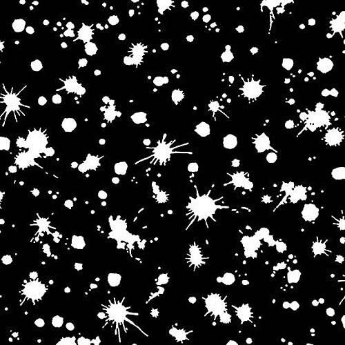 All or Nothing - Splashes - Black/White - white splashes on black