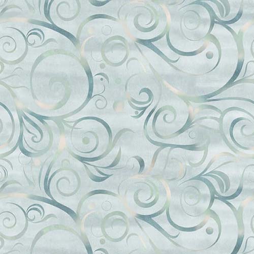 Hazy Shade of Winter - Windy Swirl - Ice - darker swirls on icy blue