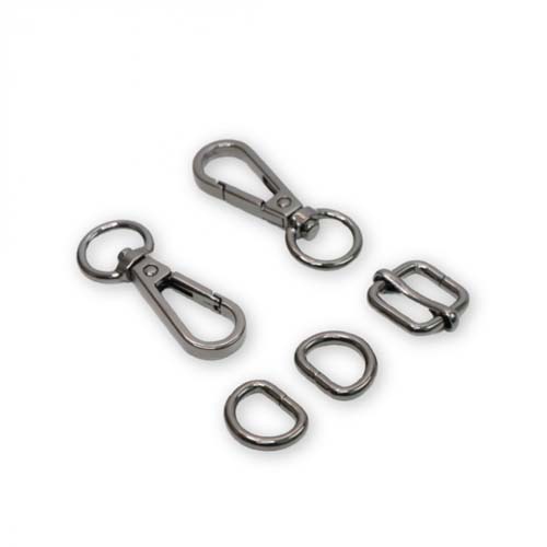 Sallie Tomato- Handbag Notions - Basic Hardware Set level 3-  1/2 inch gunmetal