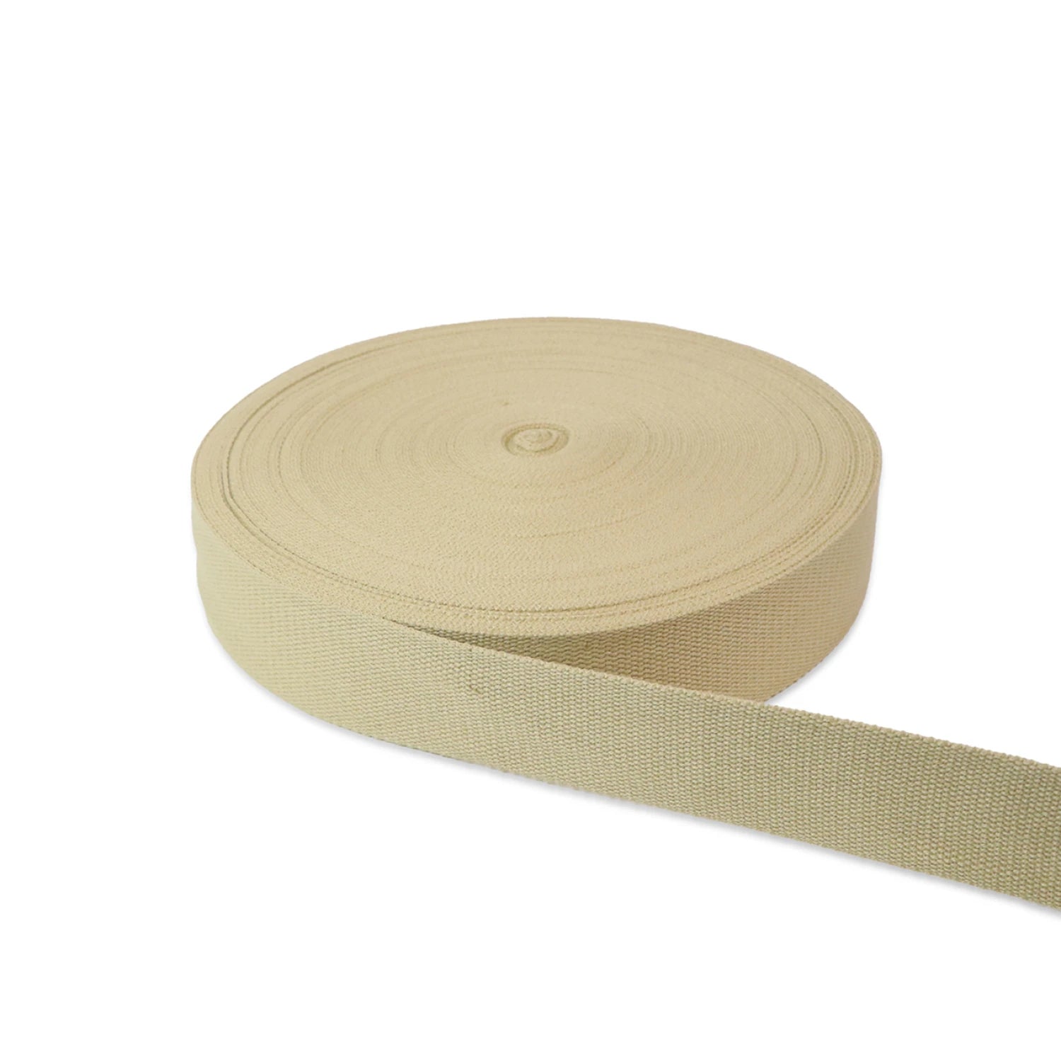 Eggnog Cotton Webbing 1.5 in. x 50 yds - Sold by the yard