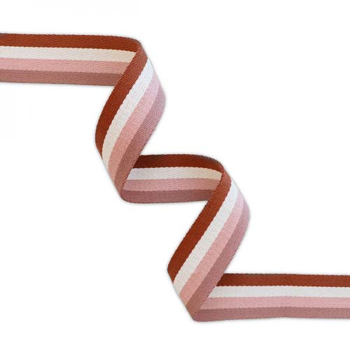 Sallie Tomato - StripedNeopolitan Webbing - 1.5 inch webbing  - 3 yds.