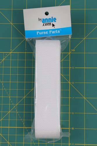 White Polypro strapping - 1.5 in. by 3 yards - byAnnie.com