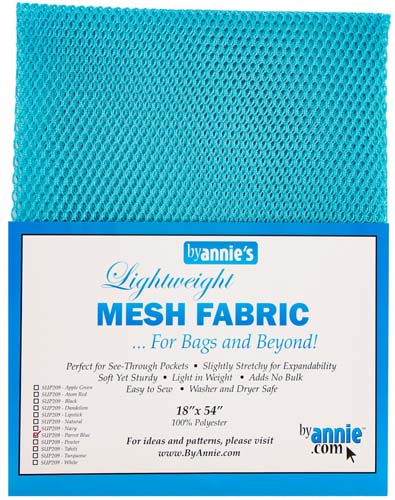 Mesh lightweight PARROT BLUE - 18  x 54 - ByAnnie.com