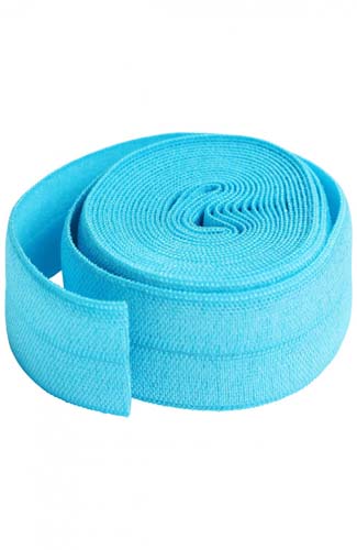 Fold Over Elastic - Parrot Blue - 3/4in x 2yd.