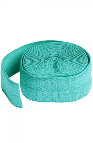 Fold Over Elastic - Turquoise - 3/4in x 2yd