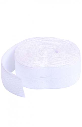 Fold Over Elastic - White - 3/4in x 2yd