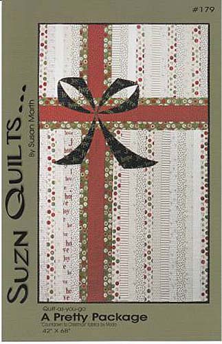 A pretty package - quilt as you go 42 x 68 - Suzn Quilts #179