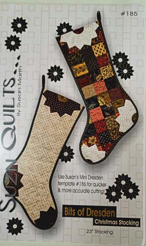 Bits of Dresden Christmas Stocking - Suzn Quilts 23" stocking