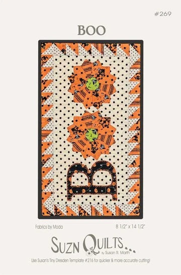 Boo - 8.5 x 14.5 - - Suzn Quilts - #269
