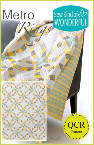 Metro Rings-57in x 76in-SKW #402, Sew Kind of Wonderful-QCR, Quick Curve