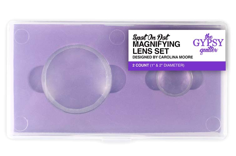 Spot on Dot-Magnifying Lens Set-2 Dots-Cut Fabric Accurately by Gypsy Quilter