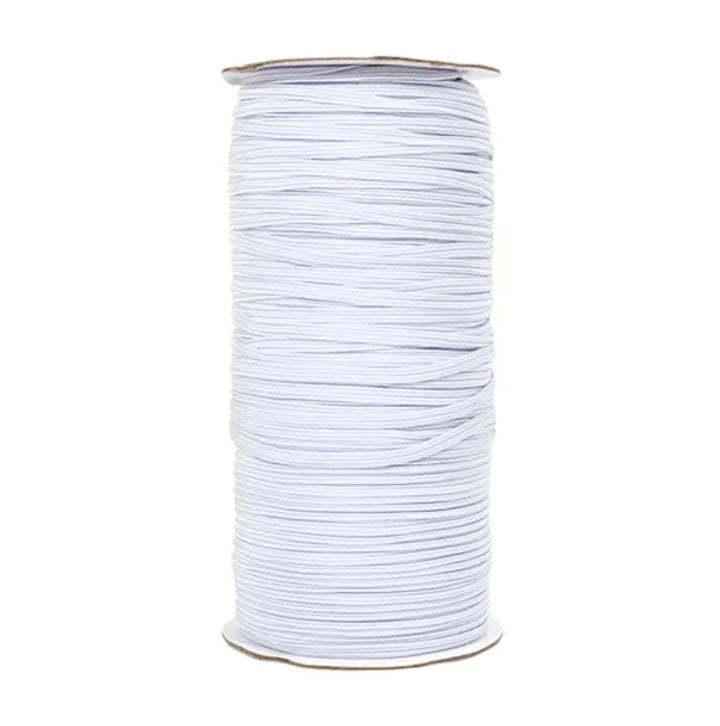 1/8" Flat White Elastic - White The Gypsy Quilter TGQ048