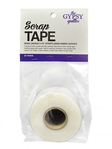 Scrap Tape - makes unique 2.5 inch strips using fabric scraps - the Gypsy quilt