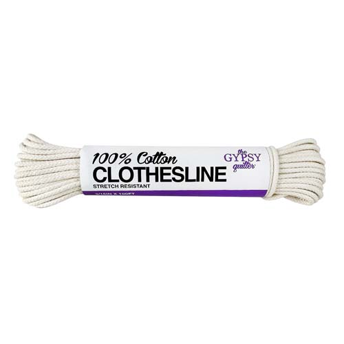 The Gypsy Quilter- Clothesline  -100 ft. 3/16" thick 100% cotton