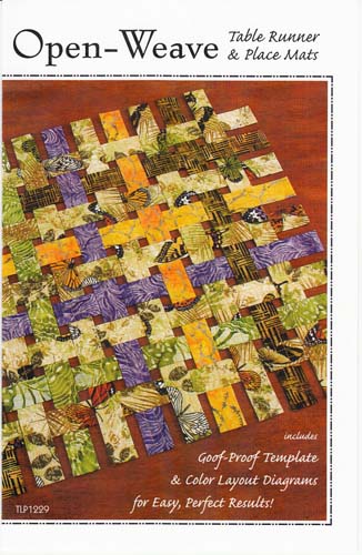 Open-Weave Table Runner & Place Mats Pattern - Includes Goof-Proof Template