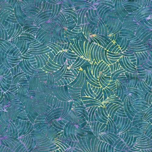Tonga Paradise - Fans - Eden - teal with yellow & purple fans