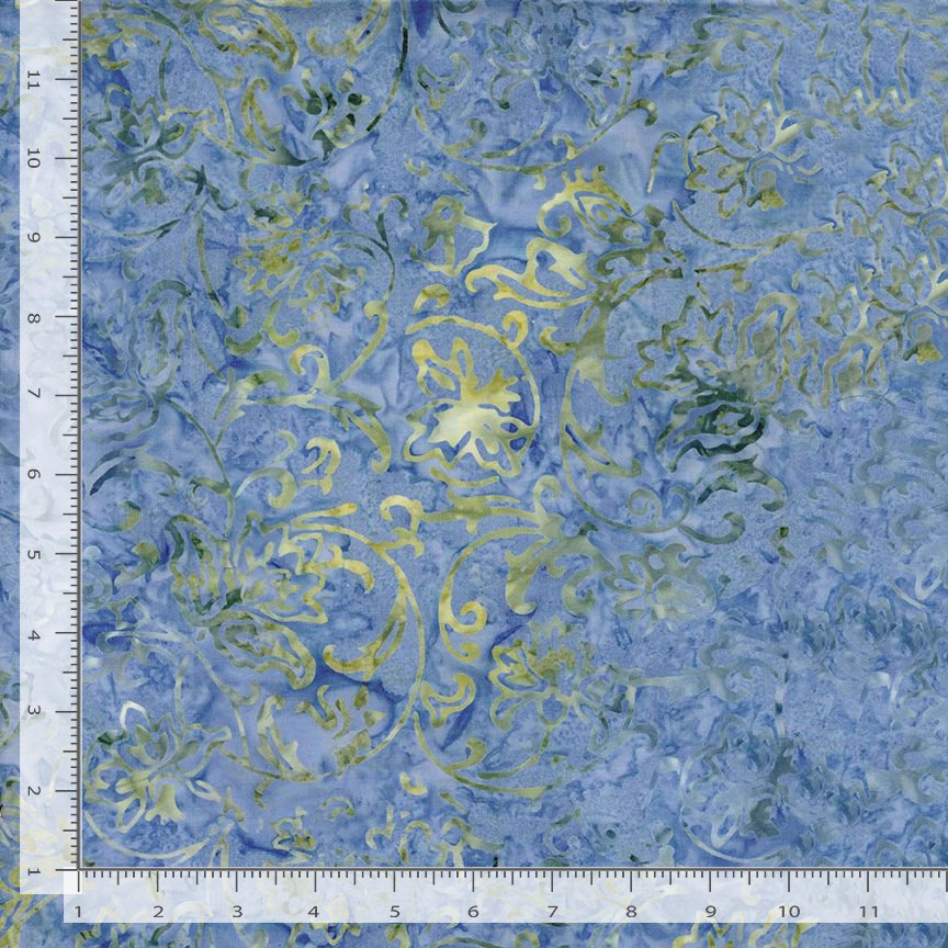 Radiant Meadow Batik - Gilded Scroll - Dawn