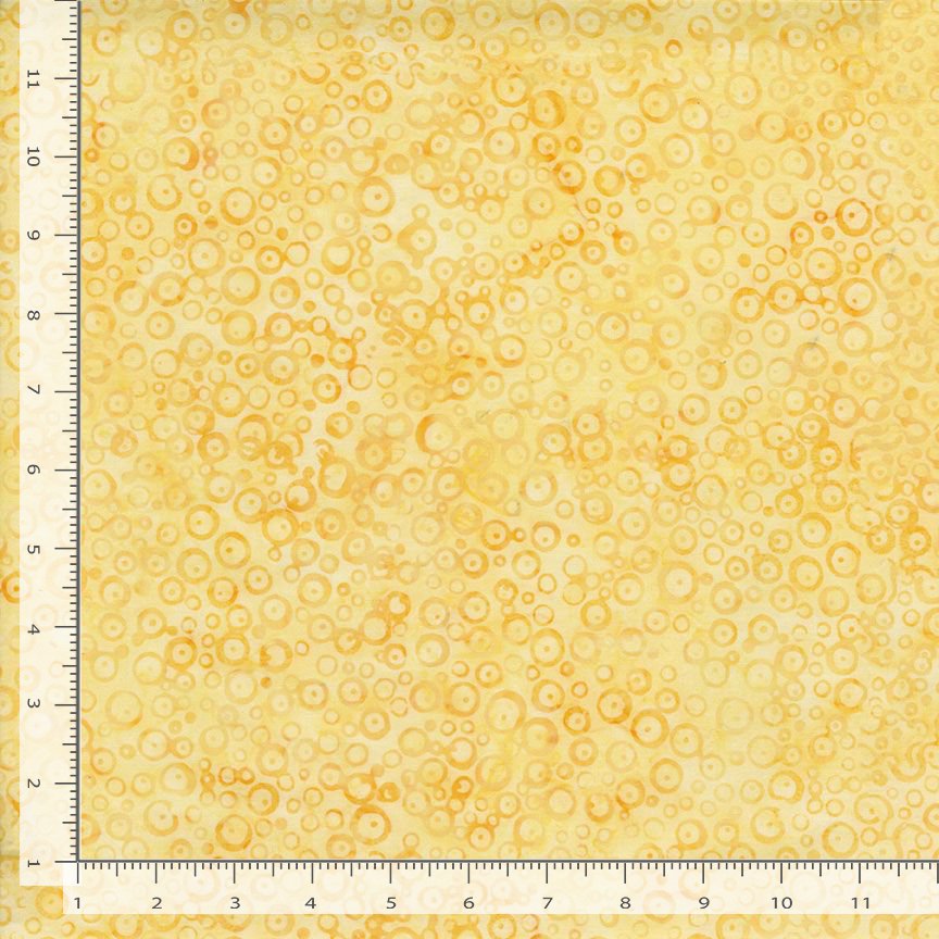 Radiant Meadow Batik - Dotty Bubbles -Sunny