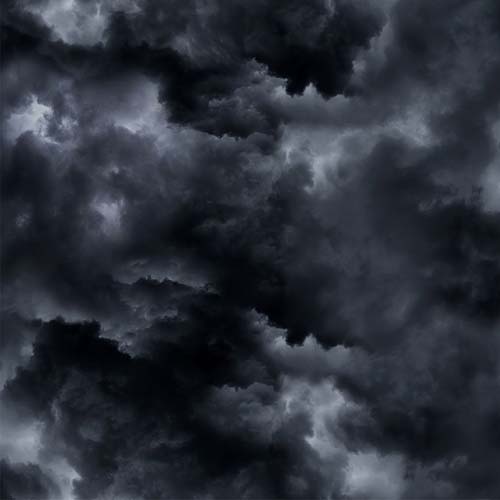 Dark Grey Cloudy Sky - Grey - Grey
