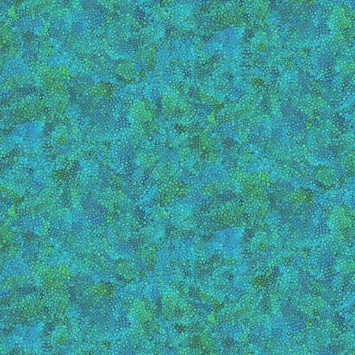 Dragonfly Illusion - Bubble Texture - Blue - blue and teal bubbles