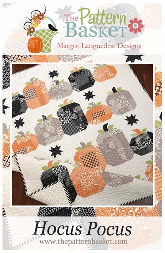 Hocus Pocus-Pumpkin Quilt-Finishes 52" x 65.5 FromThe Pattern Basket
