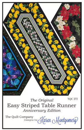 Easy Striped Table Runner - Karen Montgomery - The Quilt Company