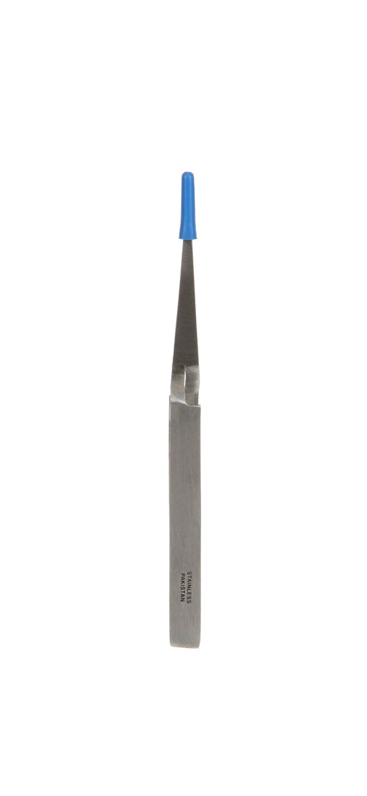 Reverse Action Tweezer with curved blade for easier cutting