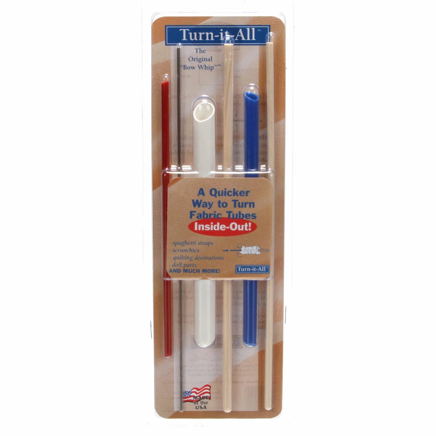 Turn it all - A quicker way to turn fabric tubes - Bow Whip -