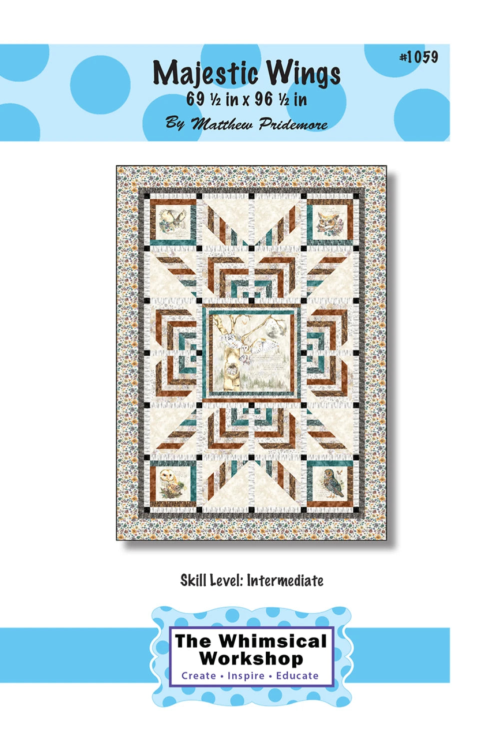 Majestic Wings quilt pattern --  by Matthew Pridemore for the Whimsical Workshop