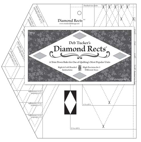Deb Tucker's - Diamond Rects - 5 Different Sizes-For Diamond in A Rectangle S
