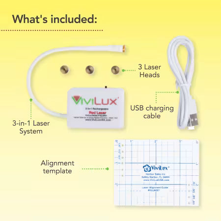 Vivilux - 3 in 1 Rechargeable Laser System - cordless laser light