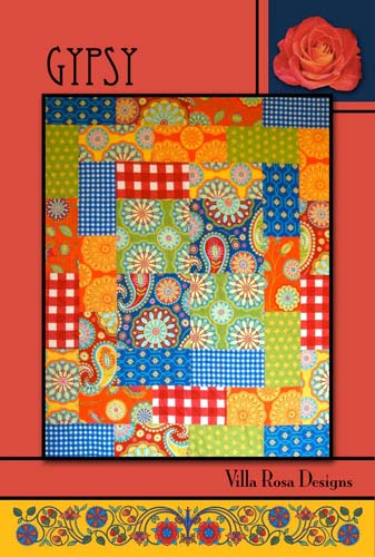 On Stage - 10" squares -by Villa Rosa 36x45  optional border