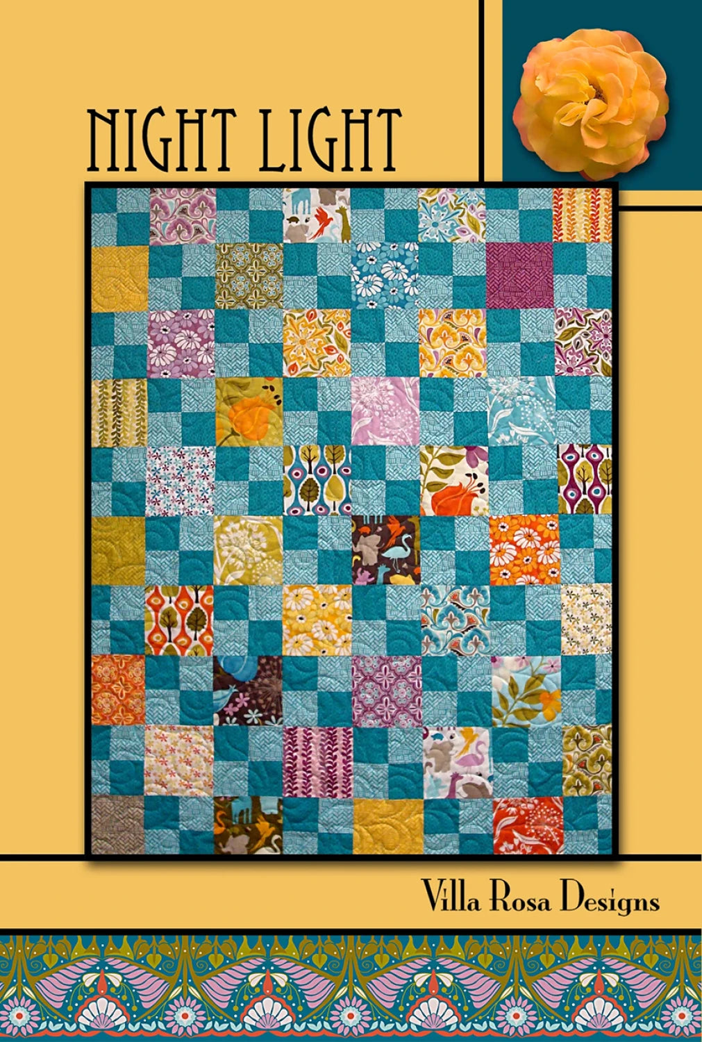 Night Light pattern - 36x45 quilt - by Pat Fryer Villa Rosa Designs