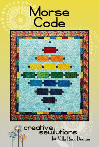 Morse Code - 80 x 88 quilt  by Creative Sewlutions for Villa Rosa Designs
