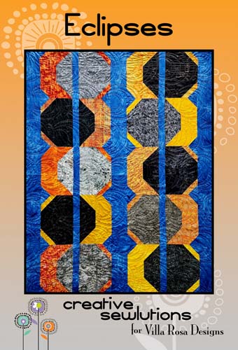 Eclipses Quilt - 59 x 75 Creative Sewlutions for Villa Rosa Designs