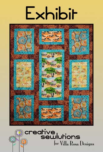 Exhibit quilt pattern - 51x60 quilt- by Creative Solutions for Villa Rosa Designs