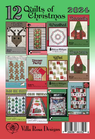 12 Quilts of Christmas 2024 - 12 Villa Rosa Christmas Patterns