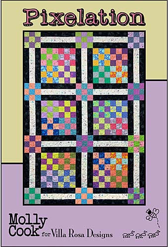 Pixelation - 52 x 75 - 10" squares by Molly Cook  for Villa Rosa Designs